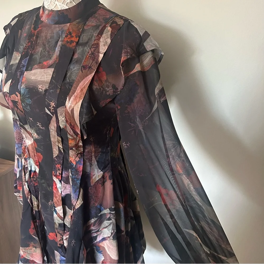 ALLSAINTS - Fleur Tippi Mini Dress - Picture 10 of 15